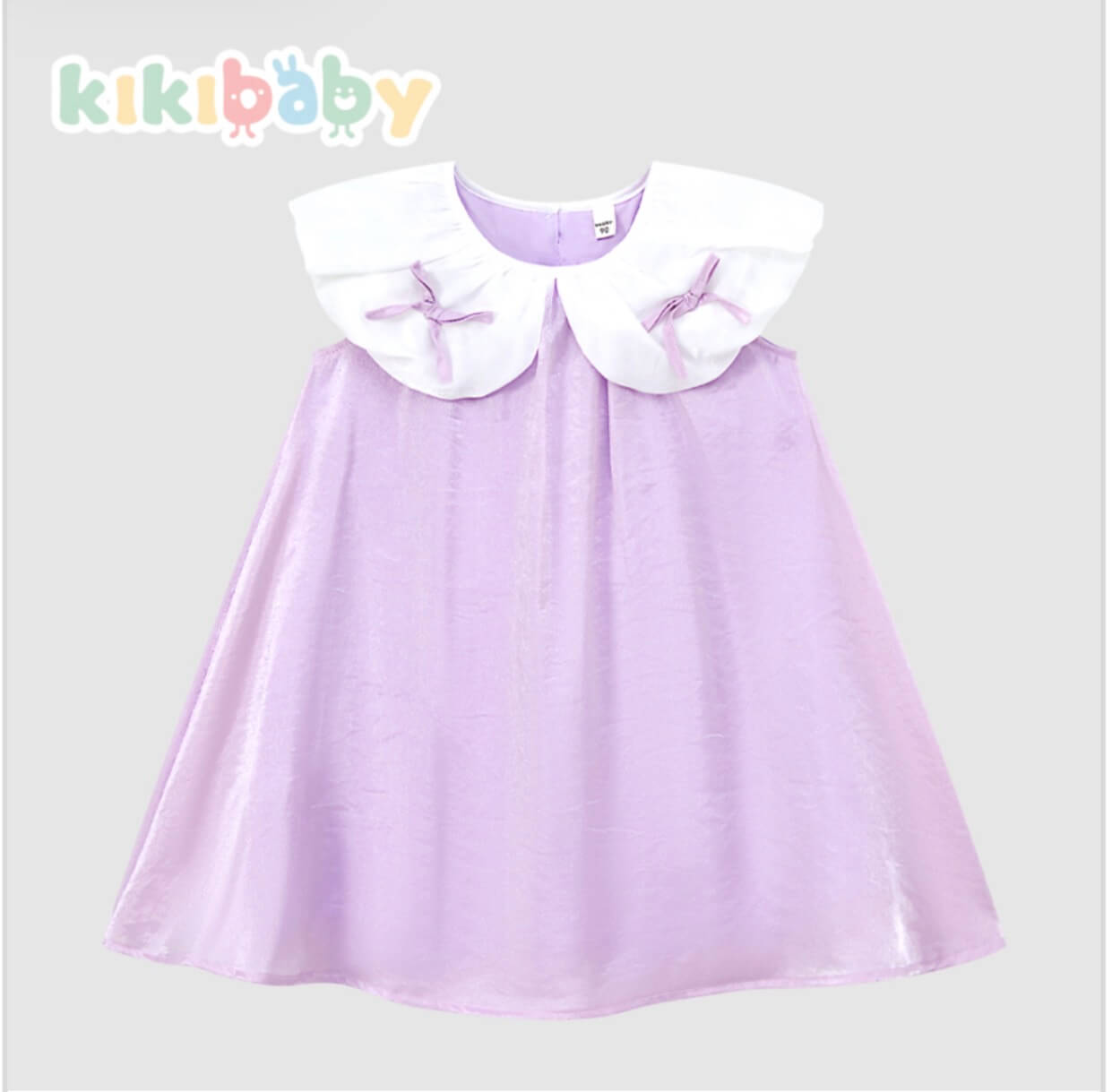 Lavender Bow Collar Dress