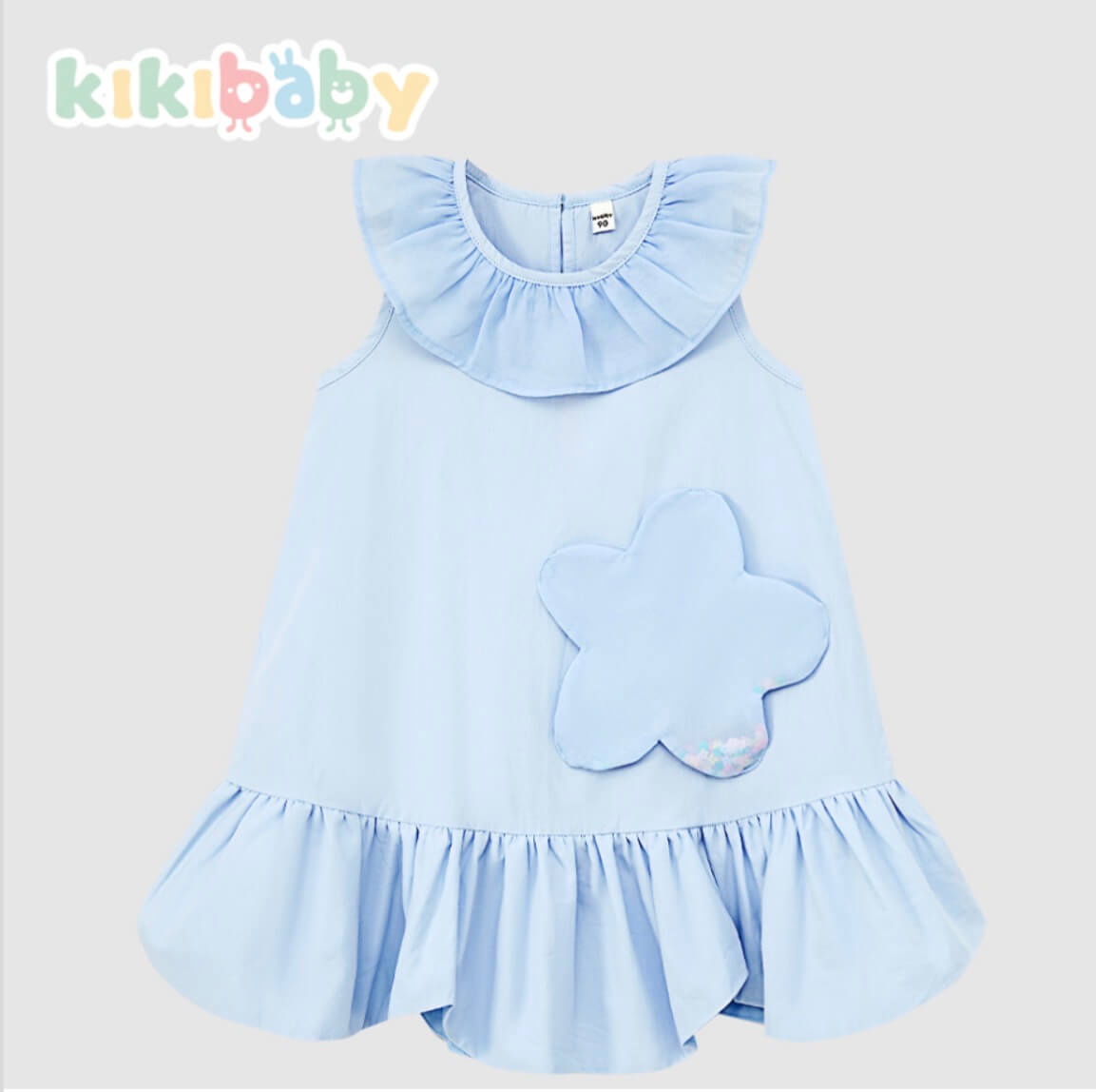 Blue Sprinkle Flower Dress